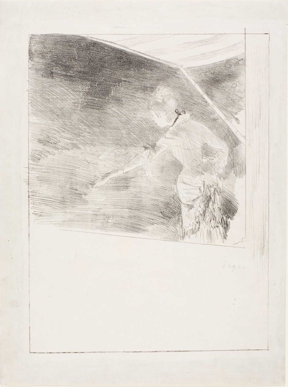 Laulaja kahvilakonsertissa tekijältä Edgar Degas