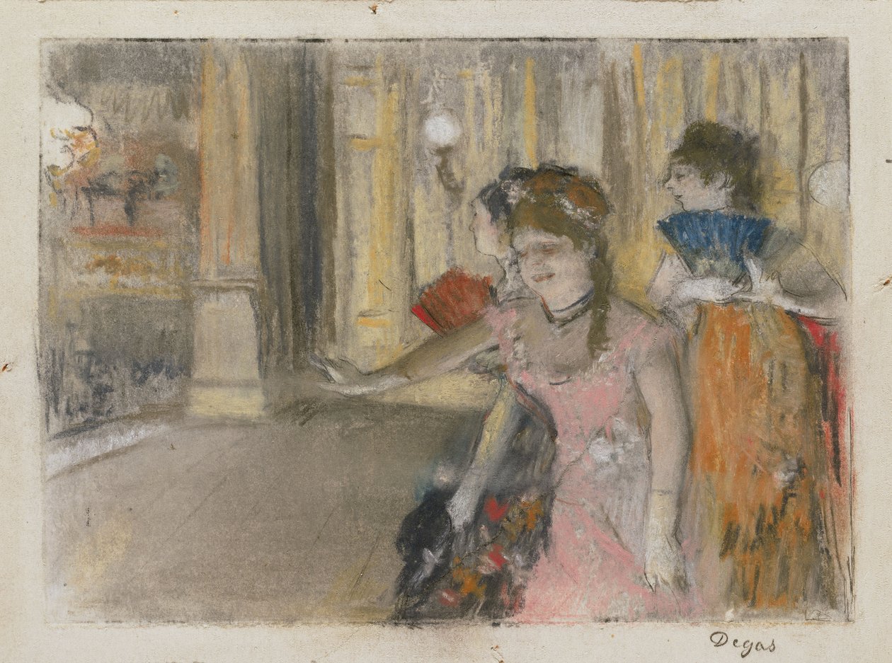 Laulajat lavalla tekijältä Edgar Degas