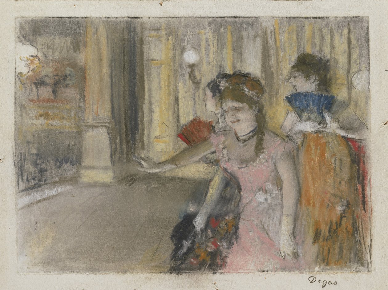 Laulajat lavalla, 1877-79 tekijältä Edgar Degas