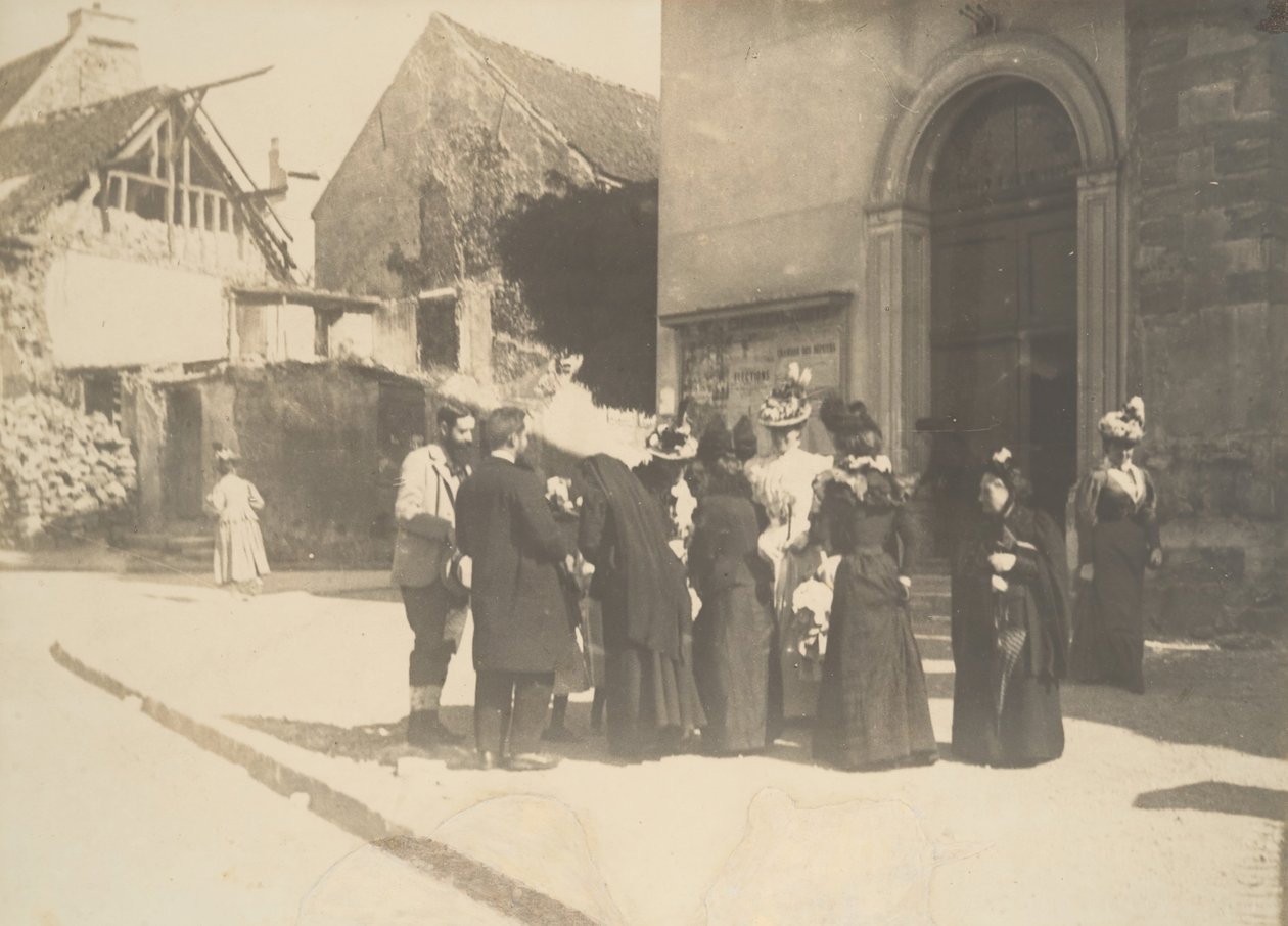 Street Scene, La-Queue-en-Brie Val-de-Marne, n. 1896. tekijältä Edgar Degas
