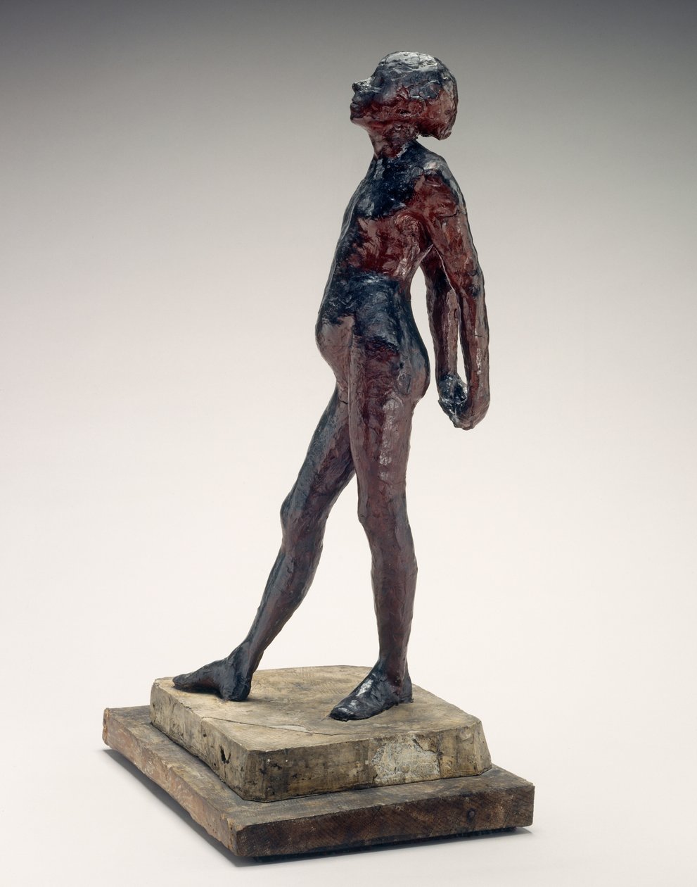 Opiskelu Pienen tanssijan alastonna 14-vuotias alaston pieni tanssija, n. 1878-1881. tekijältä Edgar Degas