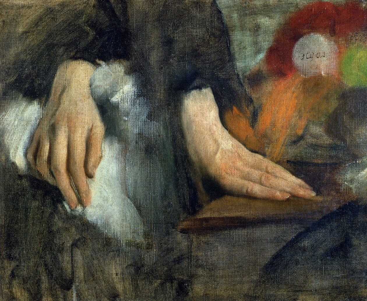 Käsien tutkimus, 1859-60 tekijältä Edgar Degas