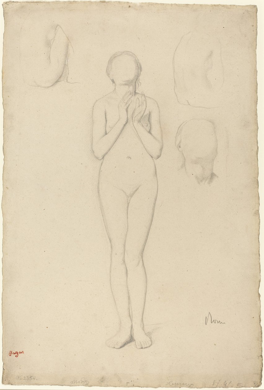 Naisen alastontutkimus tekijältä Edgar Degas