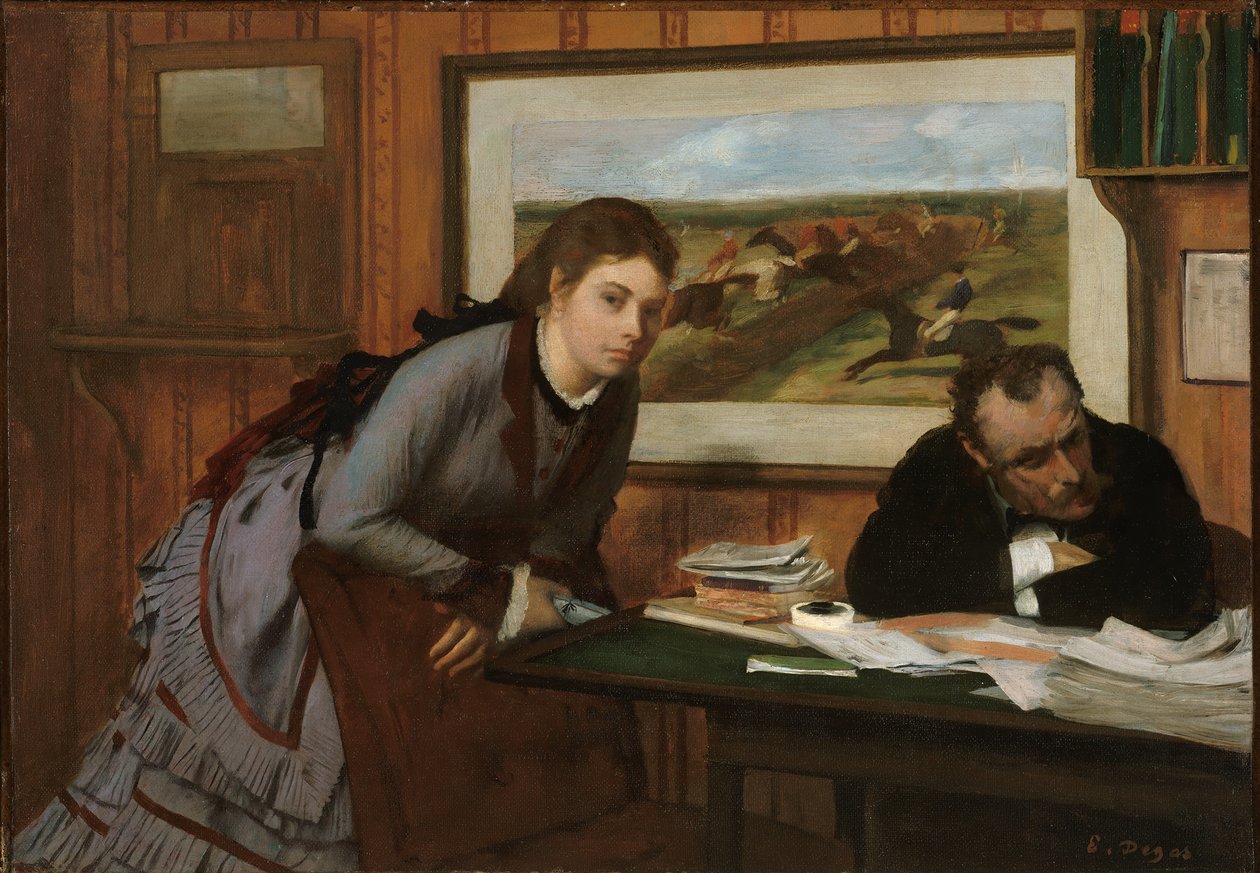 Sulkeminen, n. 1870. tekijältä Edgar Degas