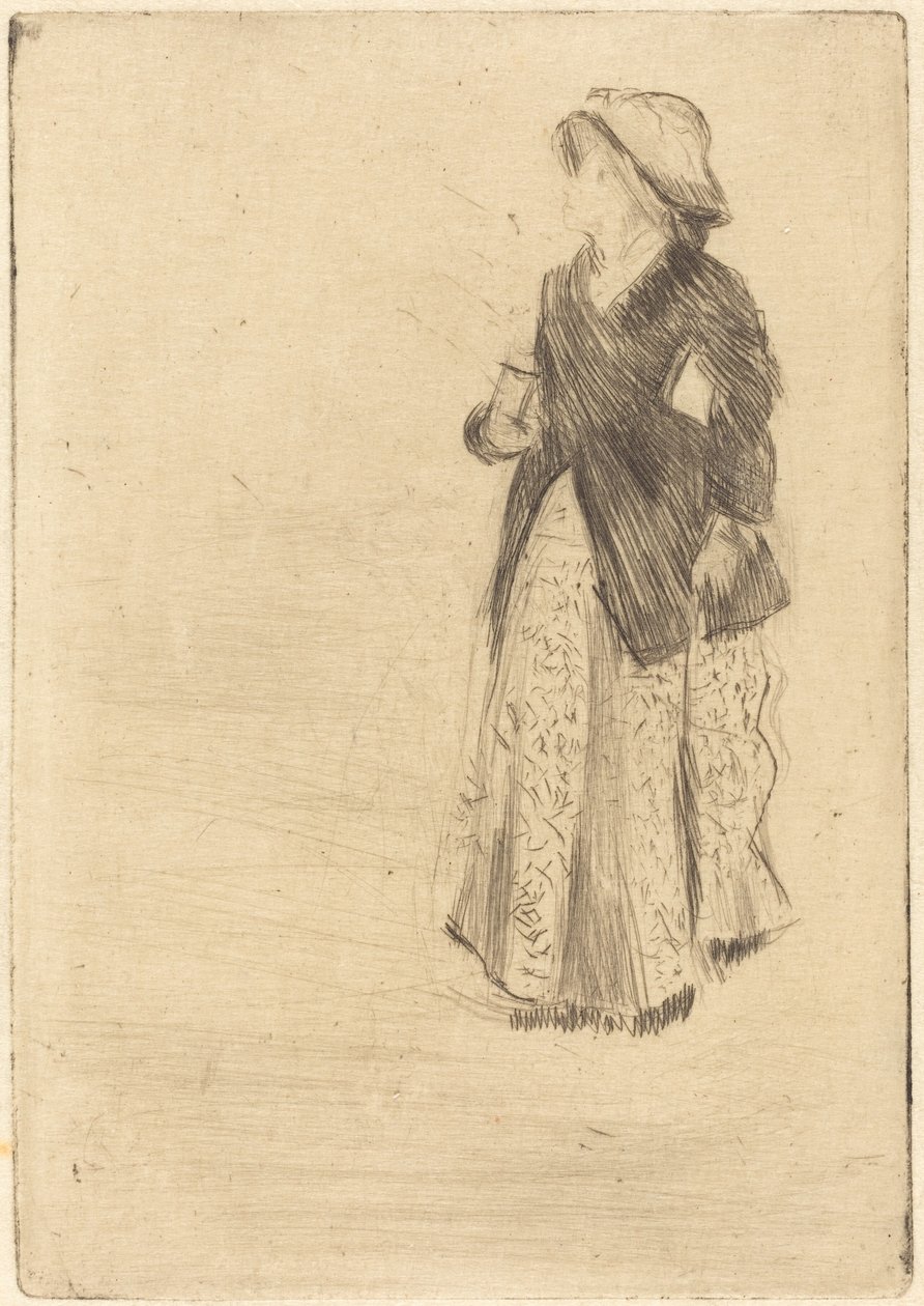 Näyttelijä Ellen Andrée tekijältä Edgar Degas