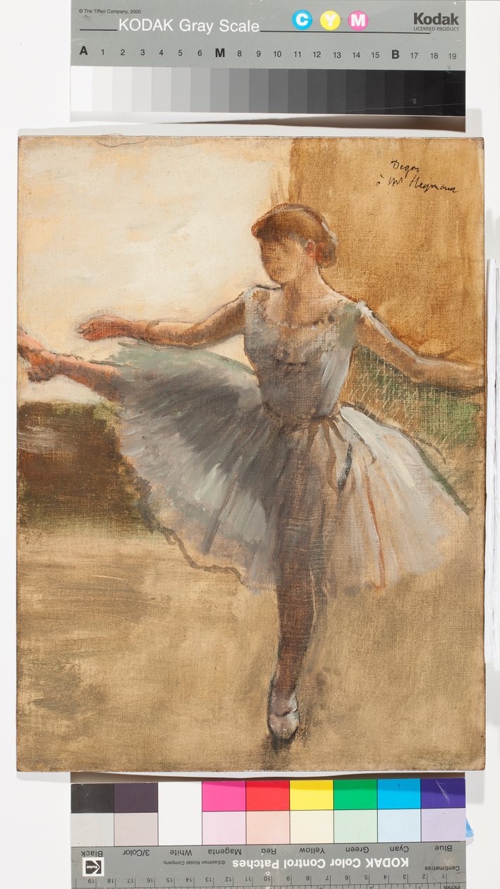 Ballerina, n. 1876 (öljy kankaalle) tekijältä Edgar Degas