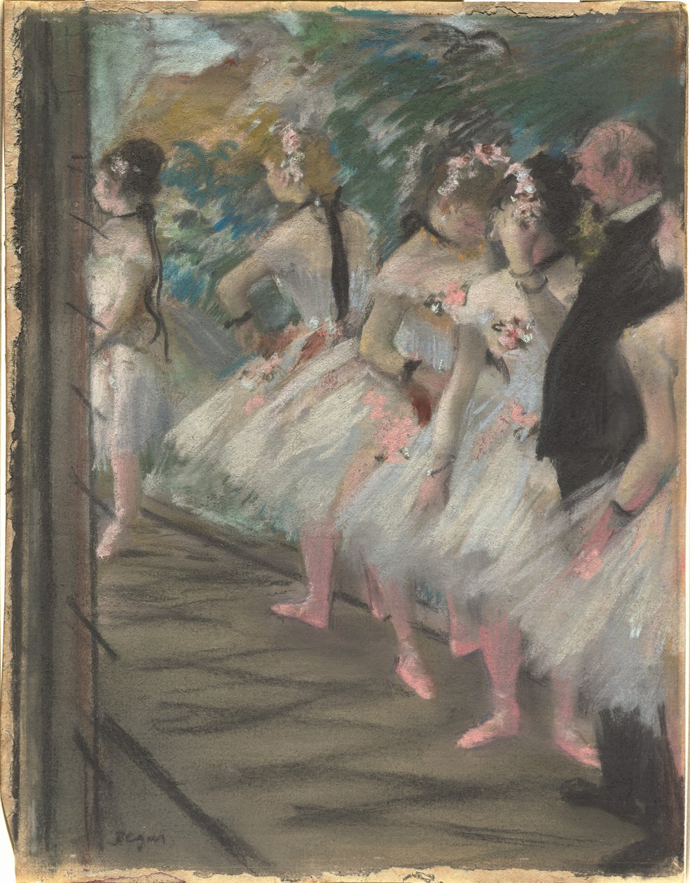 Baletti, n. 1880 (pastelli paperille) tekijältä Edgar Degas