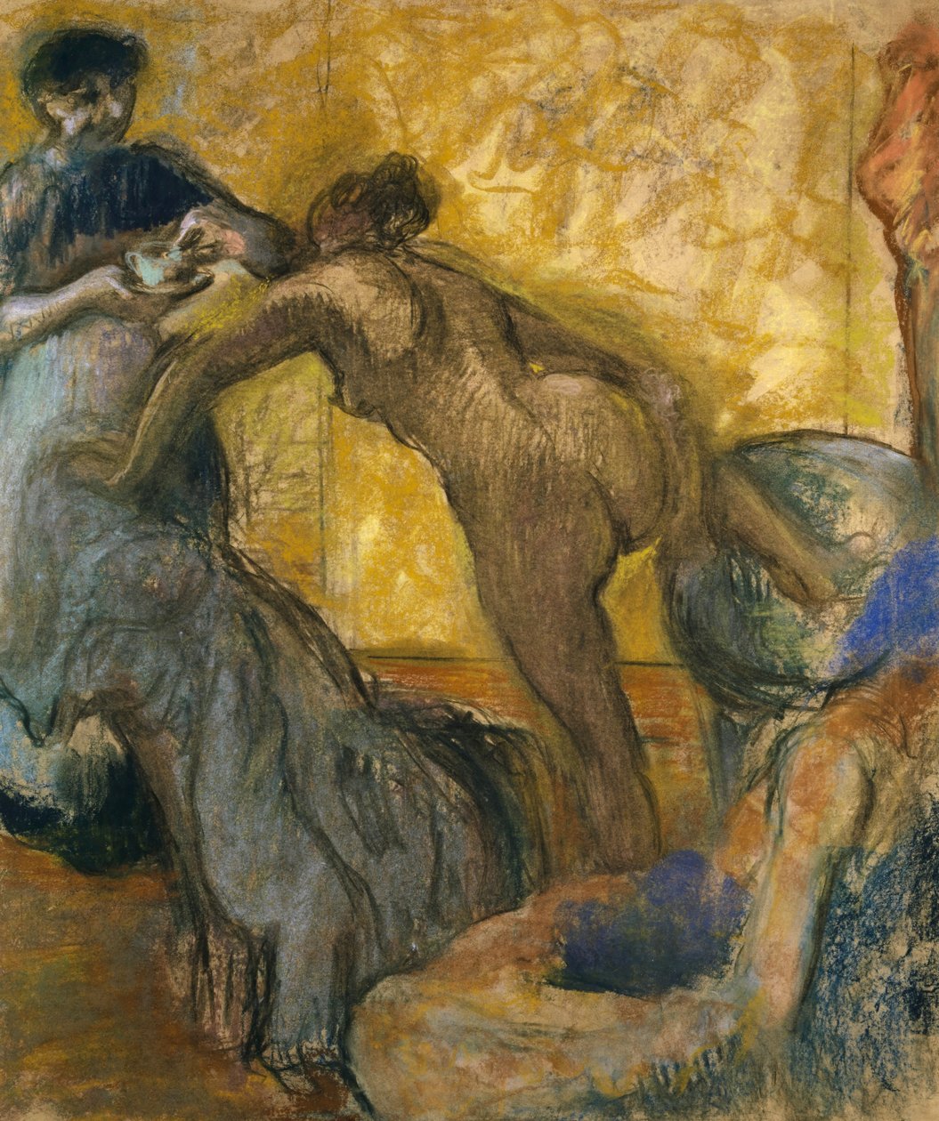 Kuppi kuumaa suklaata, 1900-5 tekijältä Edgar Degas