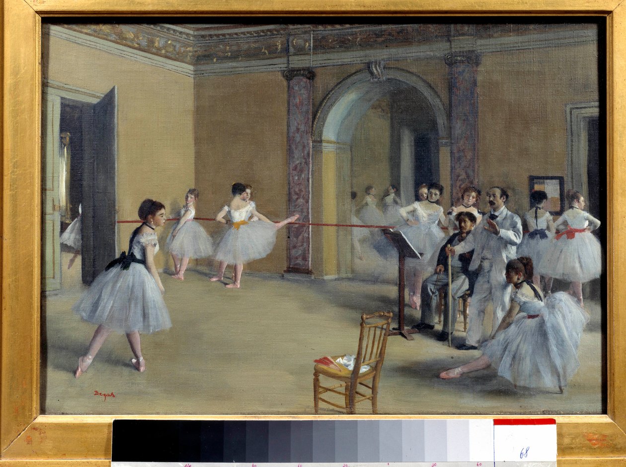 Opera Rue Le Peletierin tanssiaula tekijältä Edgar Degas