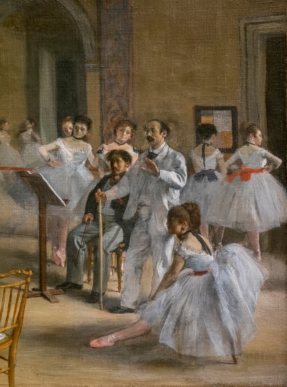 The Dance Lecon (yksityiskohta). 1872. Öljy kankaalle. tekijältä Edgar Degas