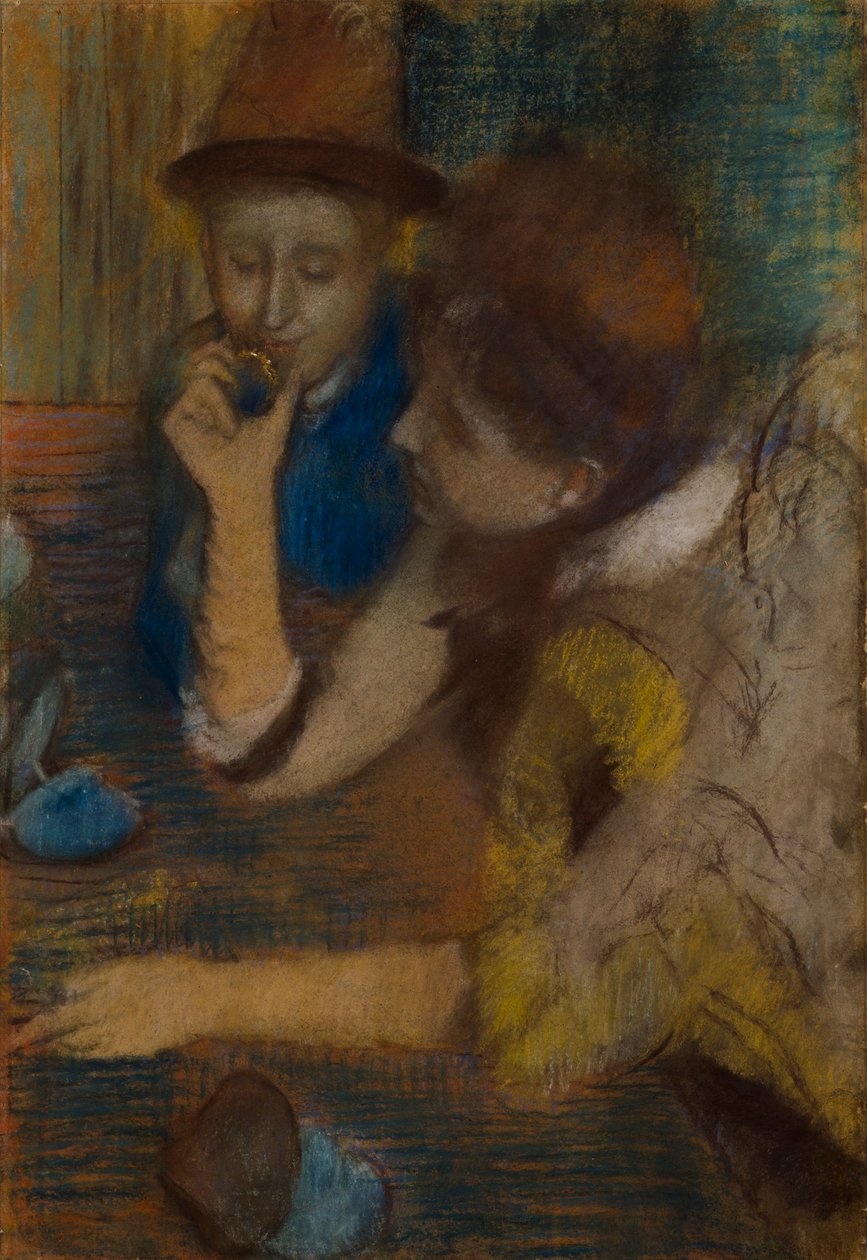 Jalokivet, n. 1887 (pastelli paperille) tekijältä Edgar Degas