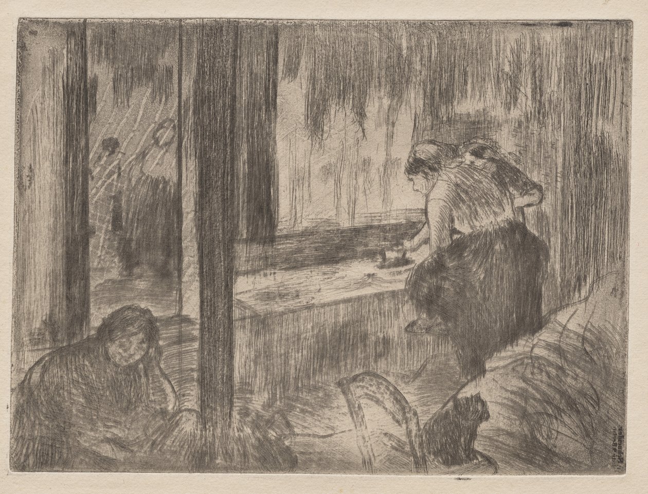 Pesumiehet tekijältä Edgar Degas