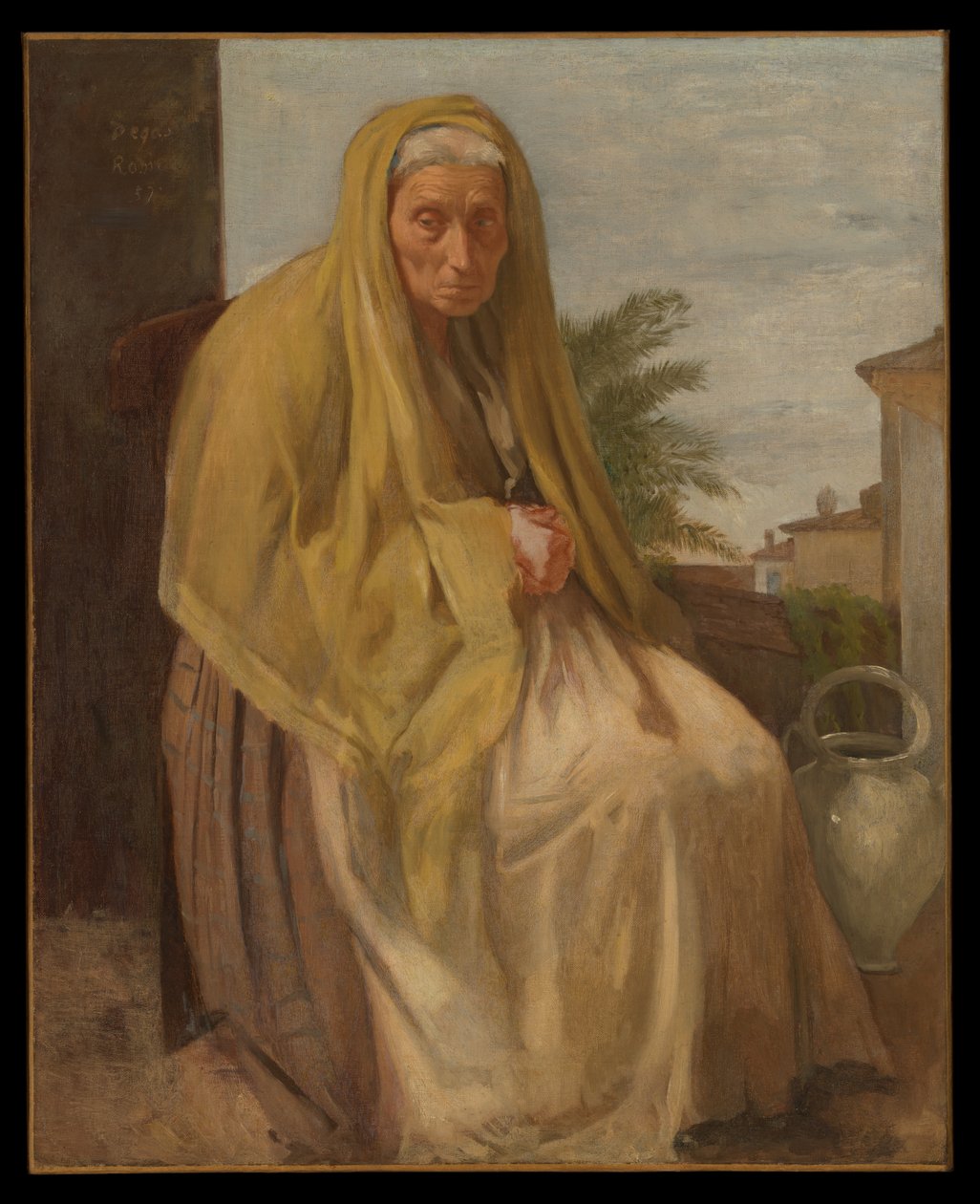 Vanha italialainen nainen tekijältä Edgar Degas