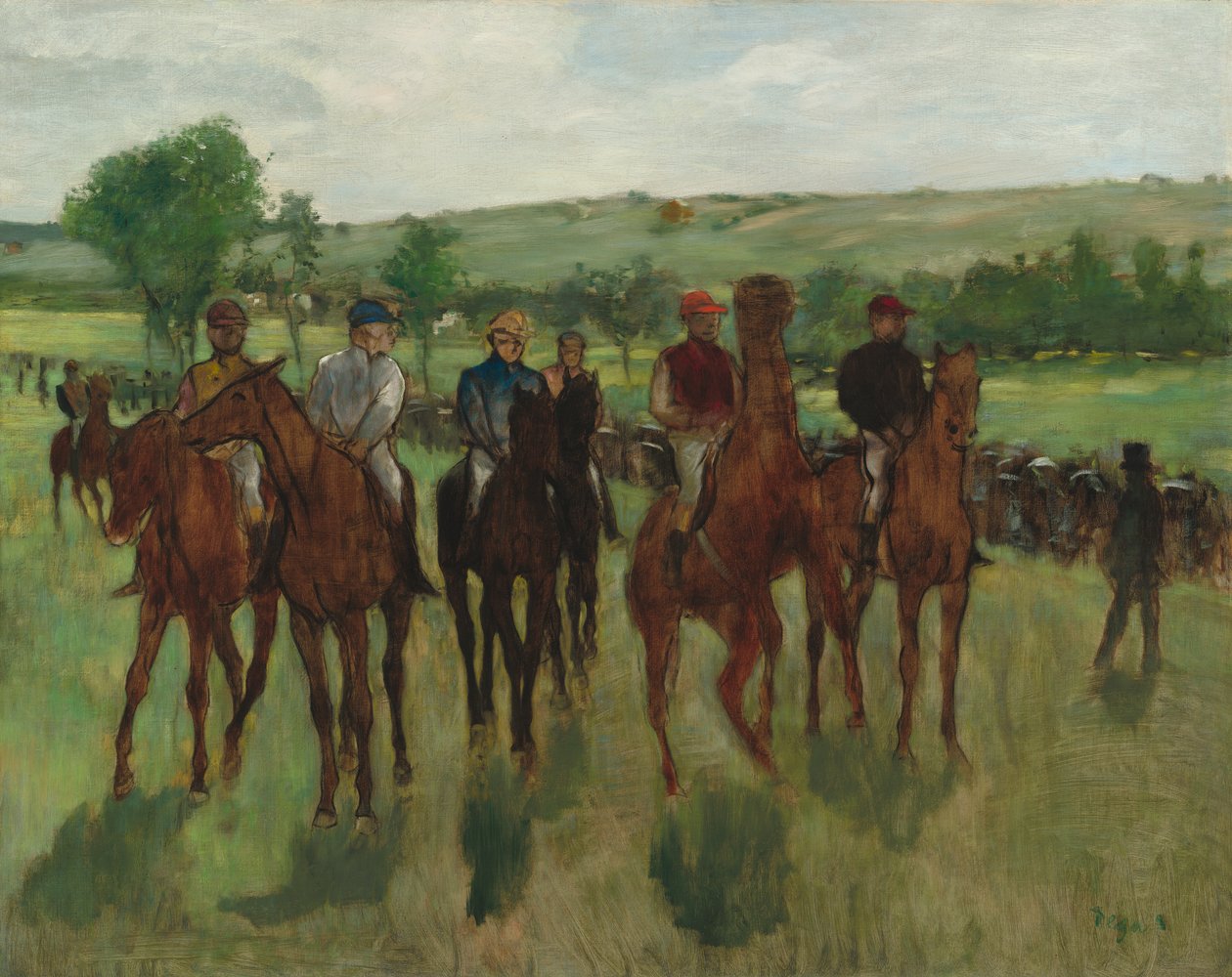 Ratsastajat, noin 1885 tekijältä Edgar Degas