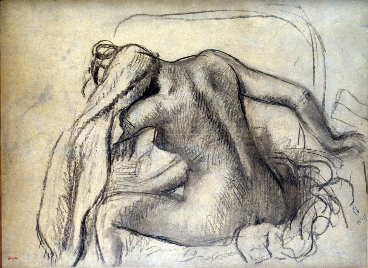 Edgar Degasin (1834-1917) WC-piirustus 1800-luvun Pariisi, Louvre-museo tekijältä Edgar Degas