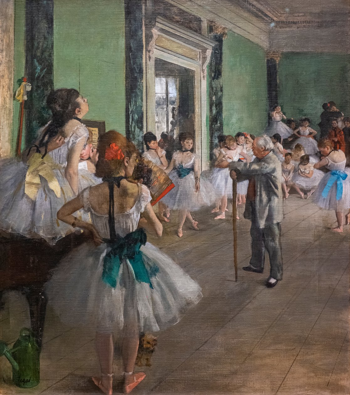 Tanssikurssi. Alkaa 1873, päättyy 1875-1876. Öljy kankaalle. tekijältä Edgar Degas