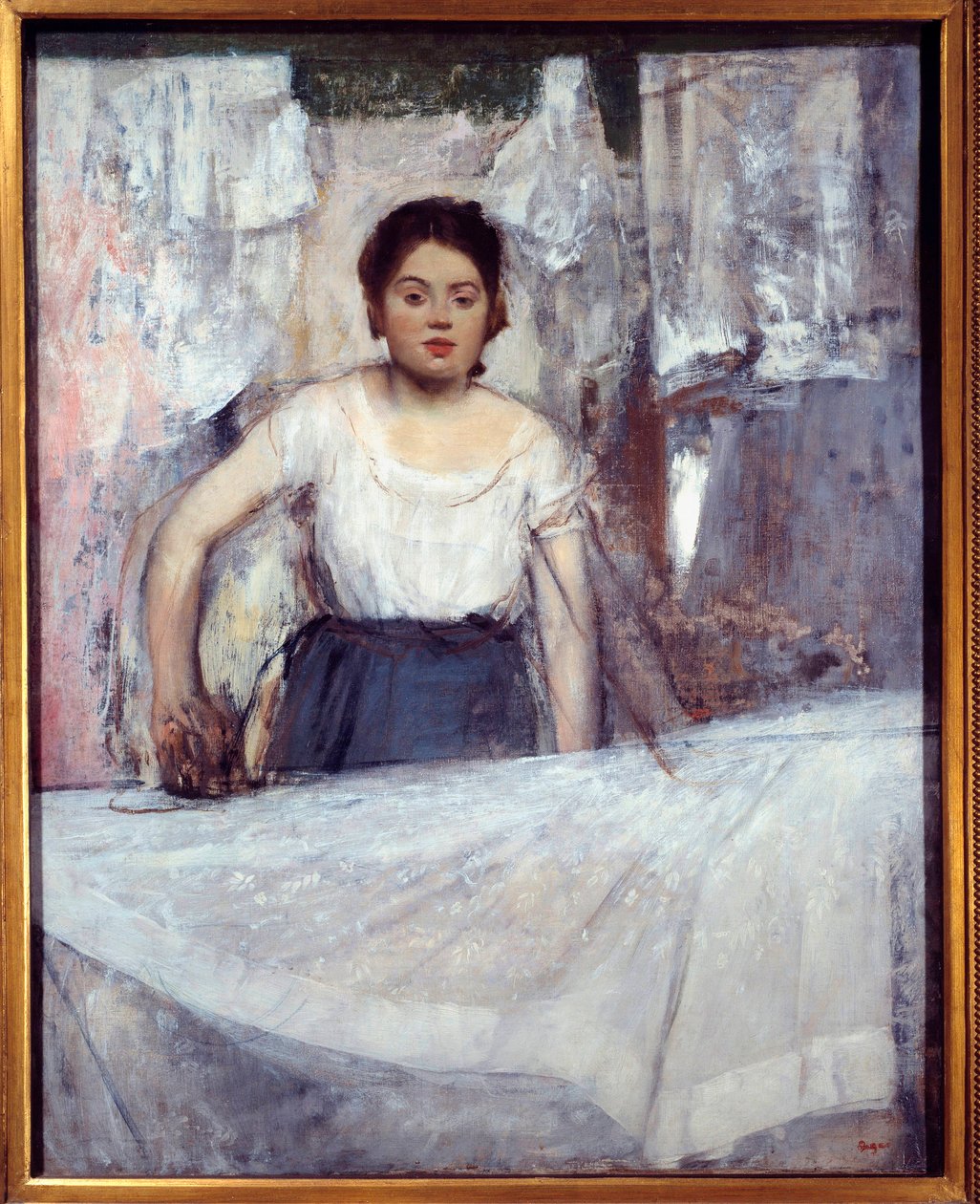 Edgar Degasin (1834-1917) rautatyömaalaus 1869 su. 0,92x0,72 m München, Neue pinakothek tekijältä Edgar Degas