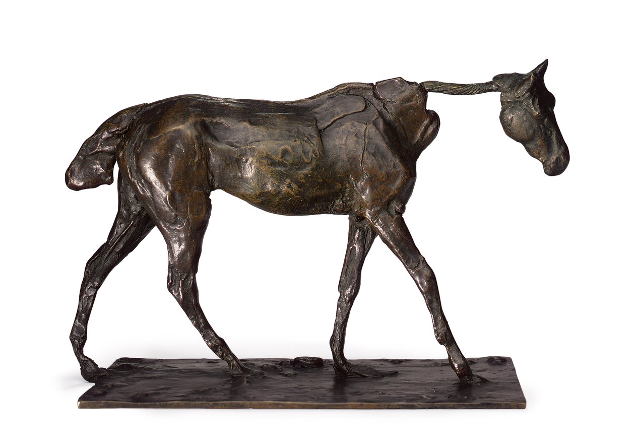 Täysverinen hevonen, kävely; Täysverinen hevoskävely tekijältä Edgar Degas