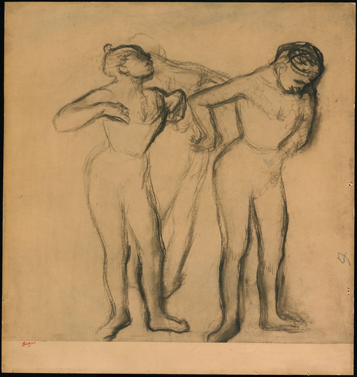 Kolme tanssijaa tekijältä Edgar Degas