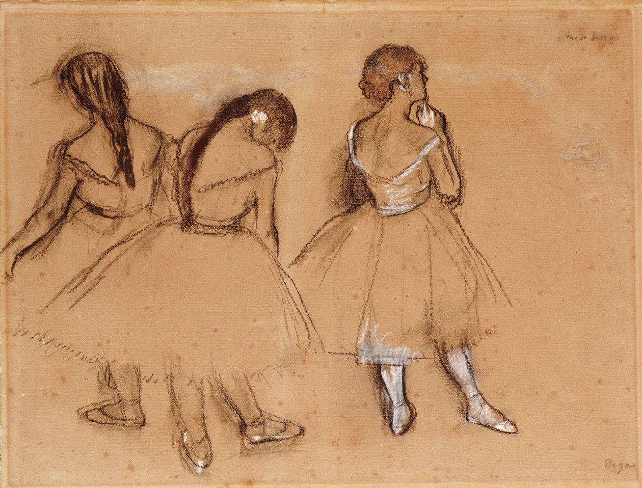 Kolme tanssijaa tekijältä Edgar Degas
