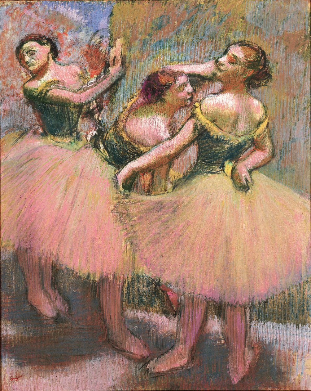 Kolme tanssijaa tekijältä Edgar Degas