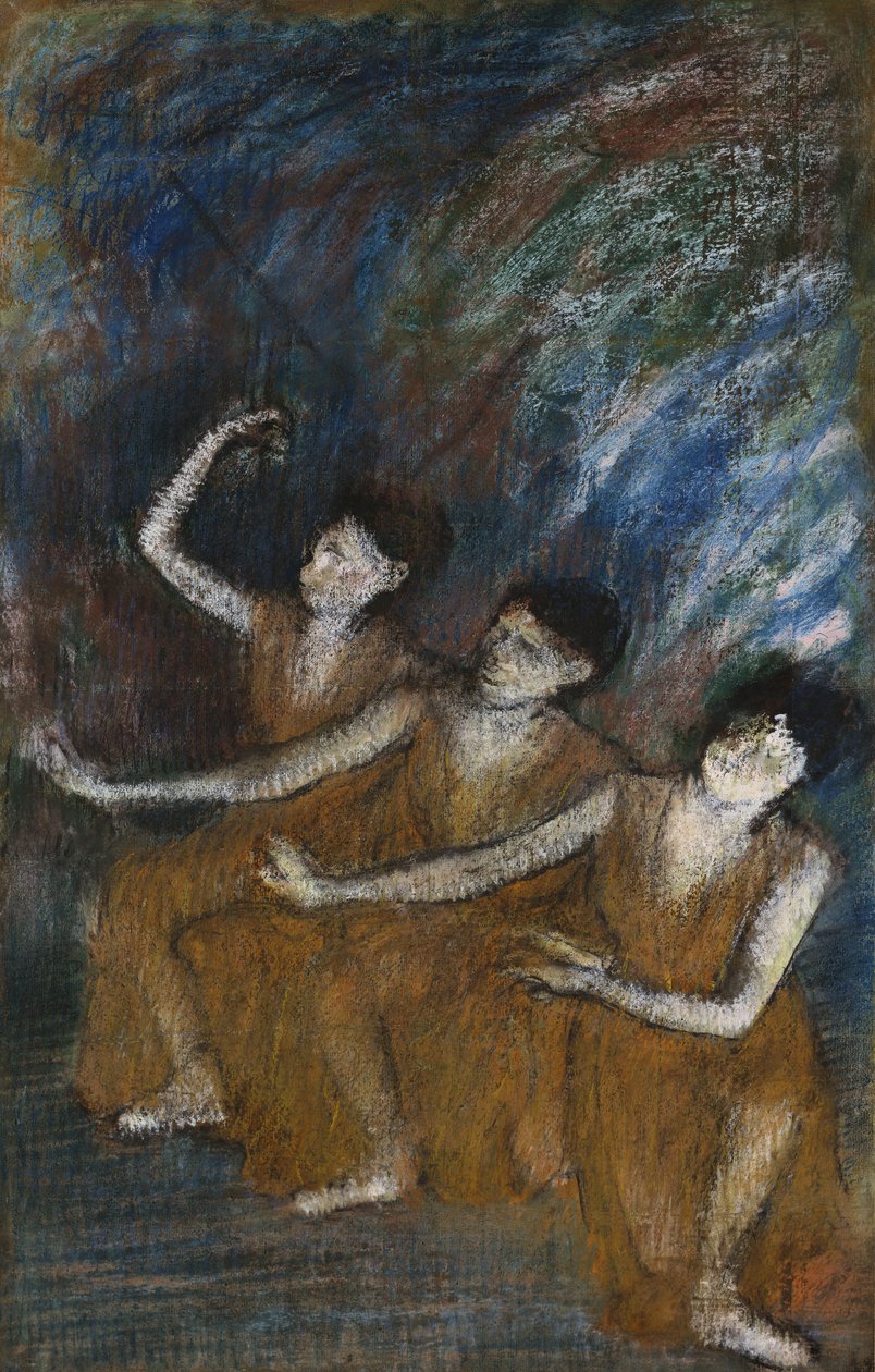 Kolme tanssijaa, n. 1895-1898 tekijältä Edgar Degas