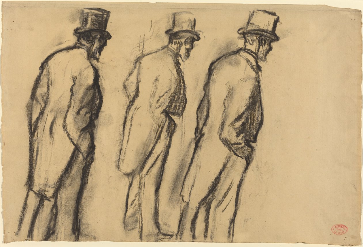 Kolme tutkimusta Ludovic Halévy seisomisesta tekijältä Edgar Degas