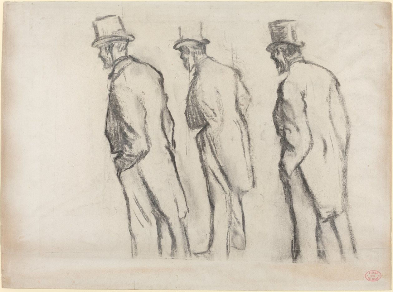 Kolme tutkimusta Ludovic Halévy seisomisesta tekijältä Edgar Degas