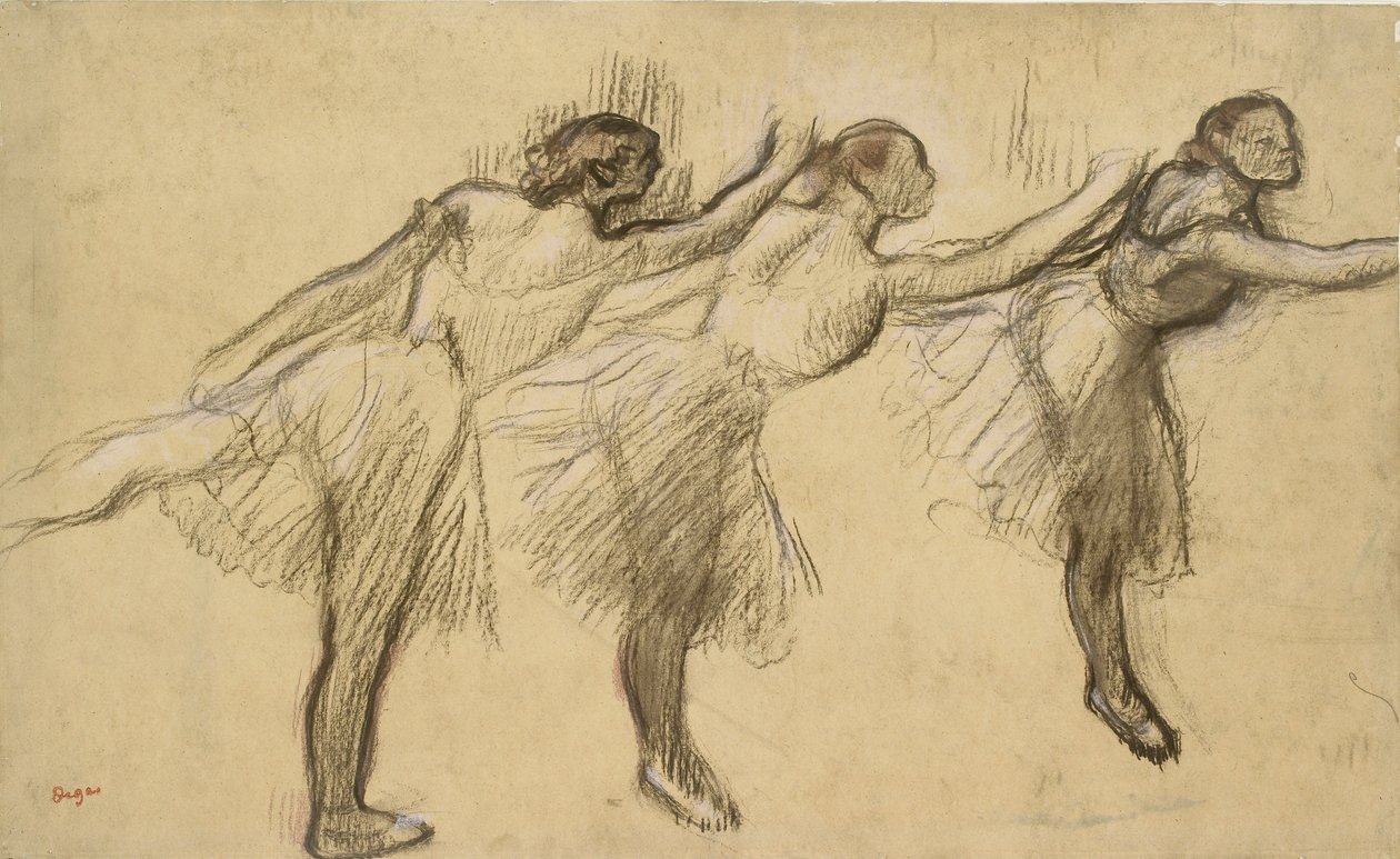 Kolme tutkimusta ballerinasta, 1800-luvun loppu tekijältä Edgar Degas