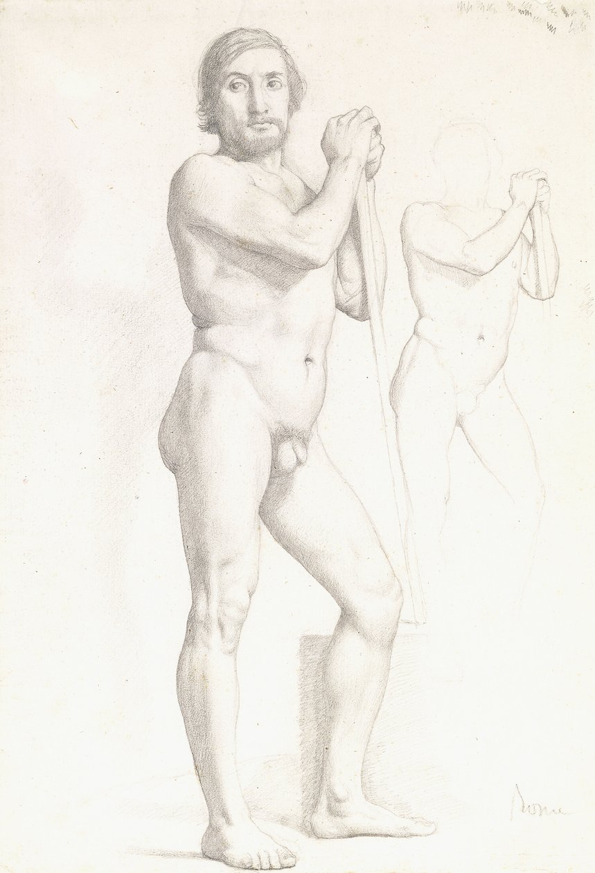 Kaksi akateemista tutkimusta miehestä, n. 1856 tekijältä Edgar Degas