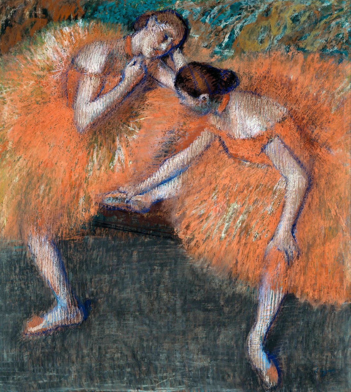 Kaksi tanssijaa, n. 1898 tekijältä Edgar Degas