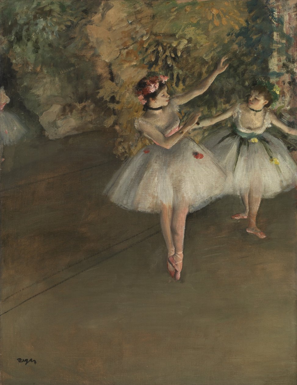 Kaksi tanssijaa lavalla, n. 1874 tekijältä Edgar Degas