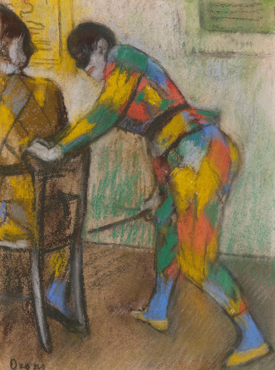 Kaksi harlekiinia tekijältä Edgar Degas