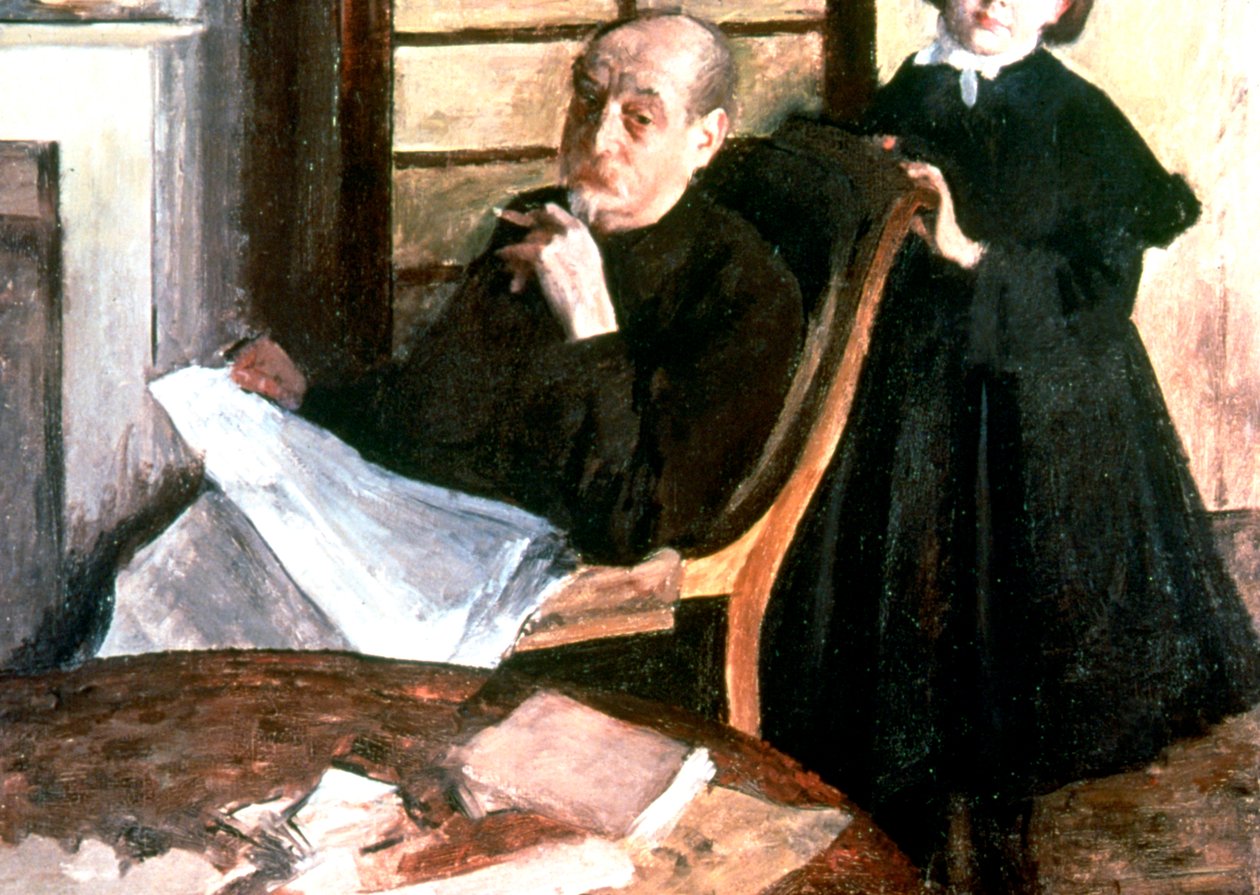 Setä ja veljentytär, s. 1876 tekijältä Edgar Degas