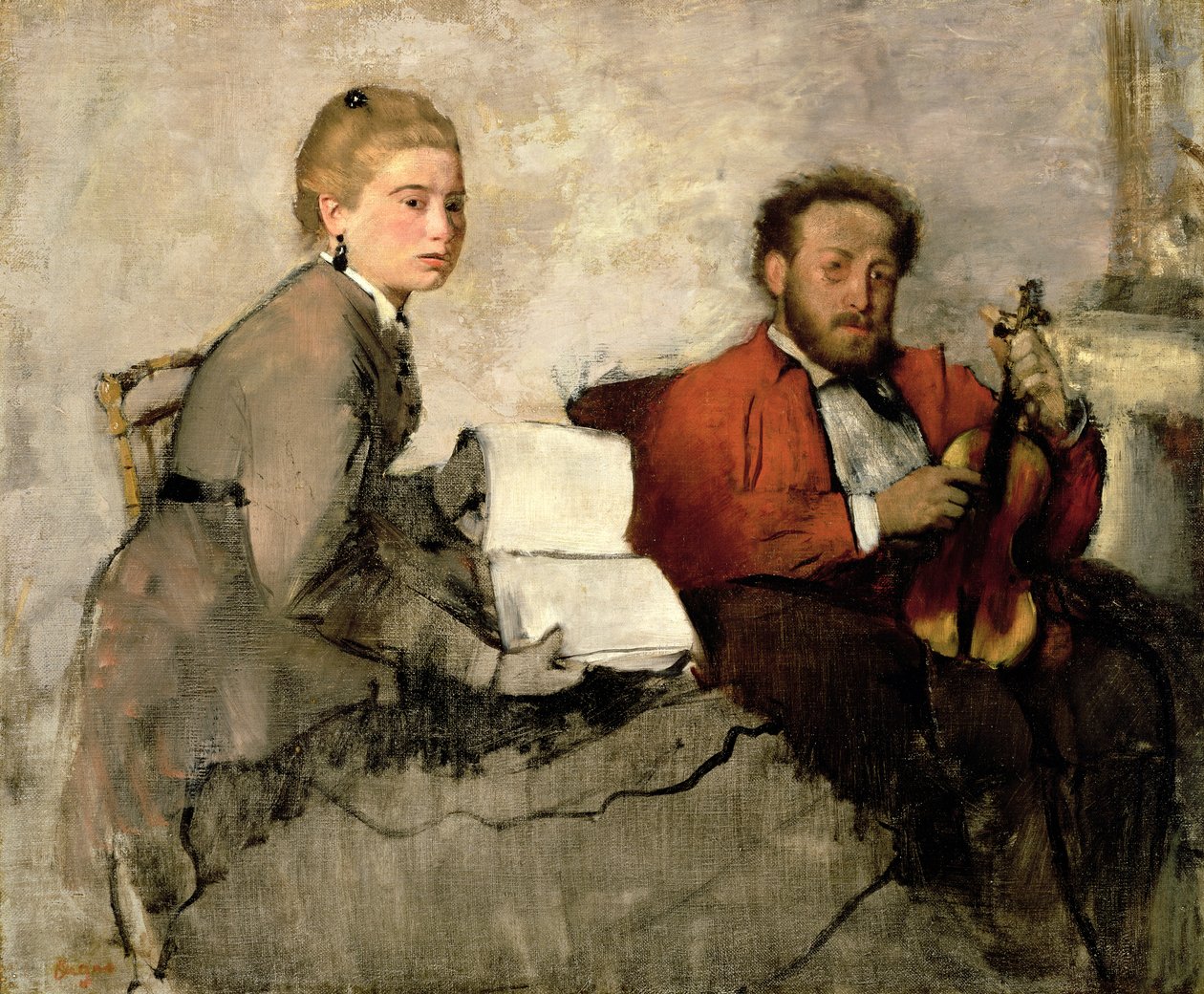 Huonekalut ja erilaiset esineet 1100- ja 1300-luvuilta tekijältä Edgar Degas