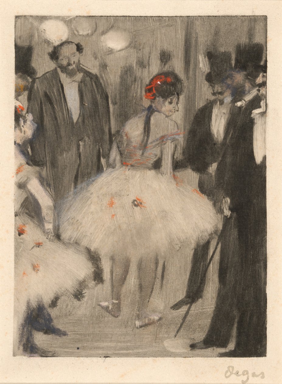 Virginietä ihaillaan, kun markiisi Cavalcanti katselee, c. 18761877. tekijältä Edgar Degas