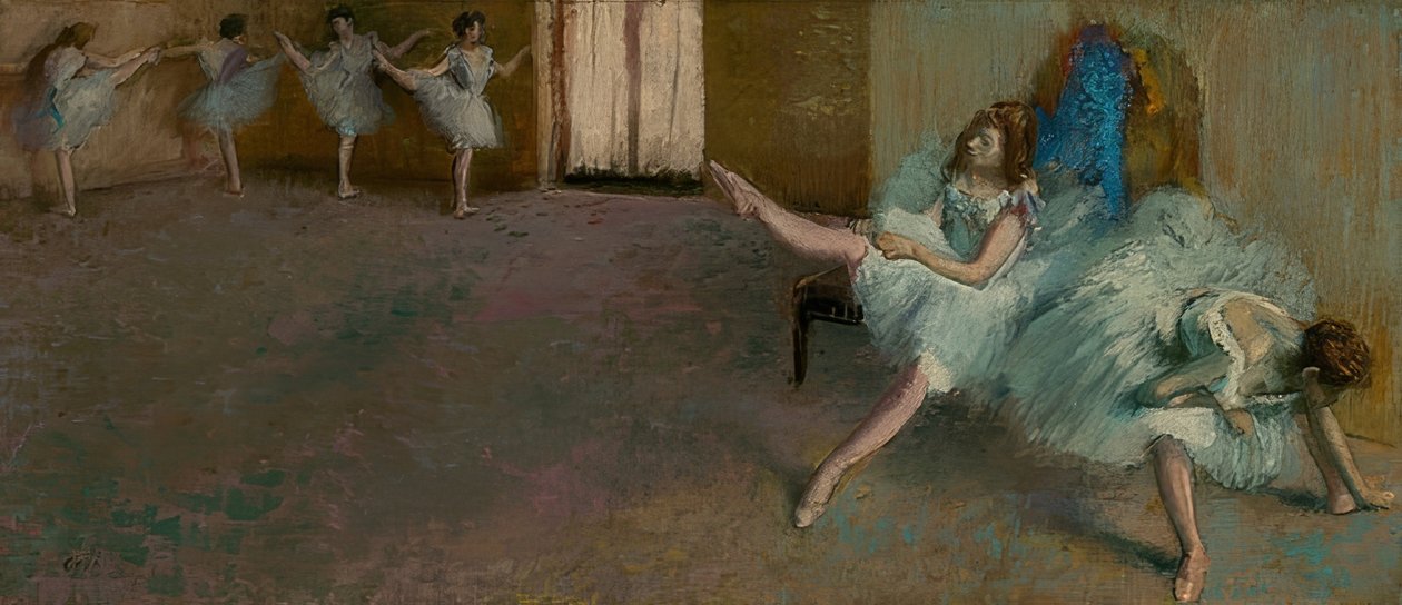 Ennen balettia. 1890/92 tekijältä Edgar Degas