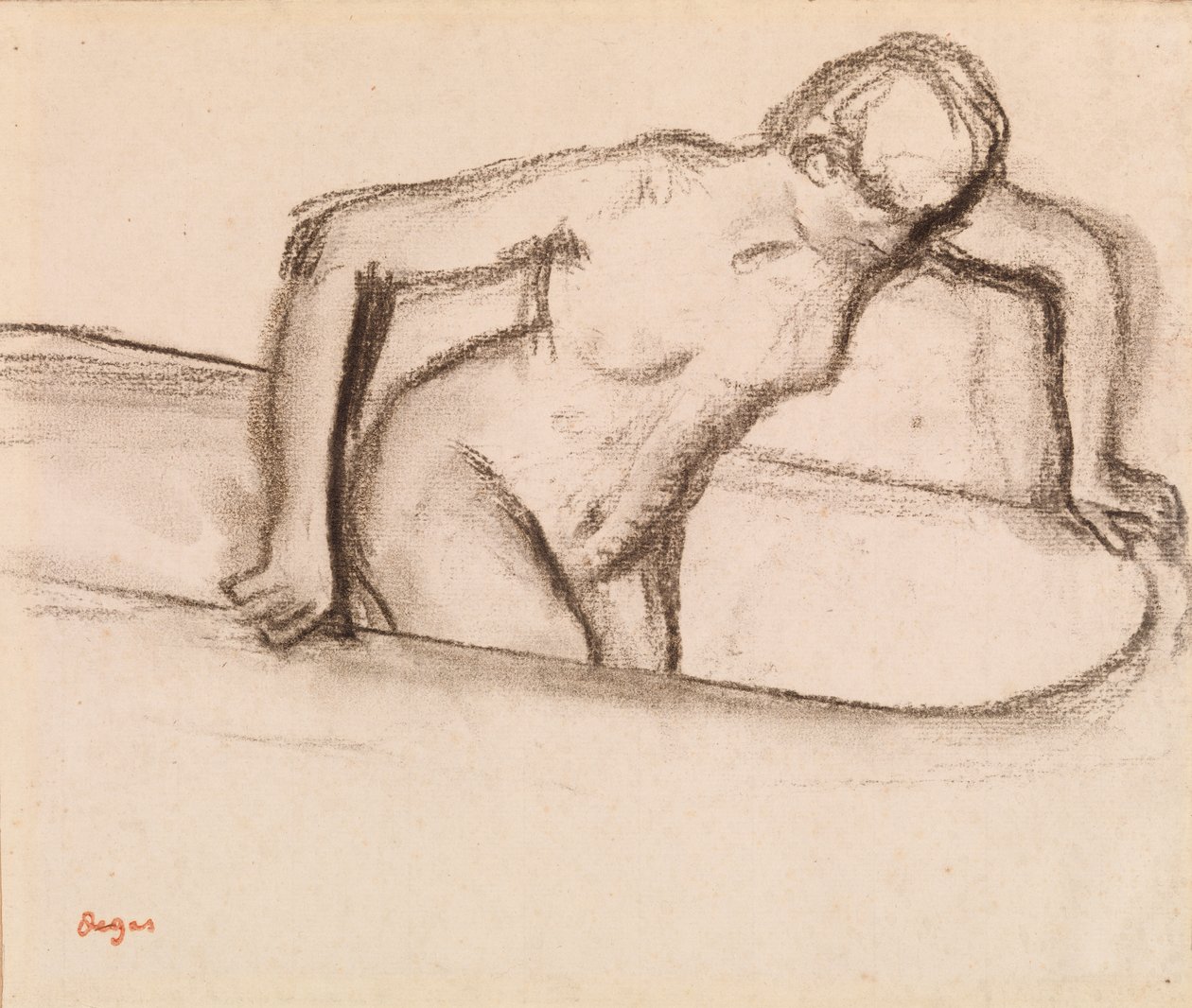 Nainen kylpyammeessa tekijältä Edgar Degas