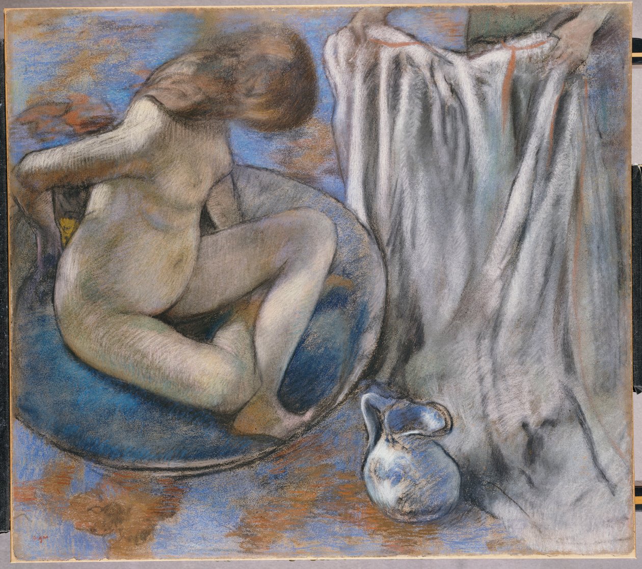 Nainen kylpyammeessa, 1884 tekijältä Edgar Degas