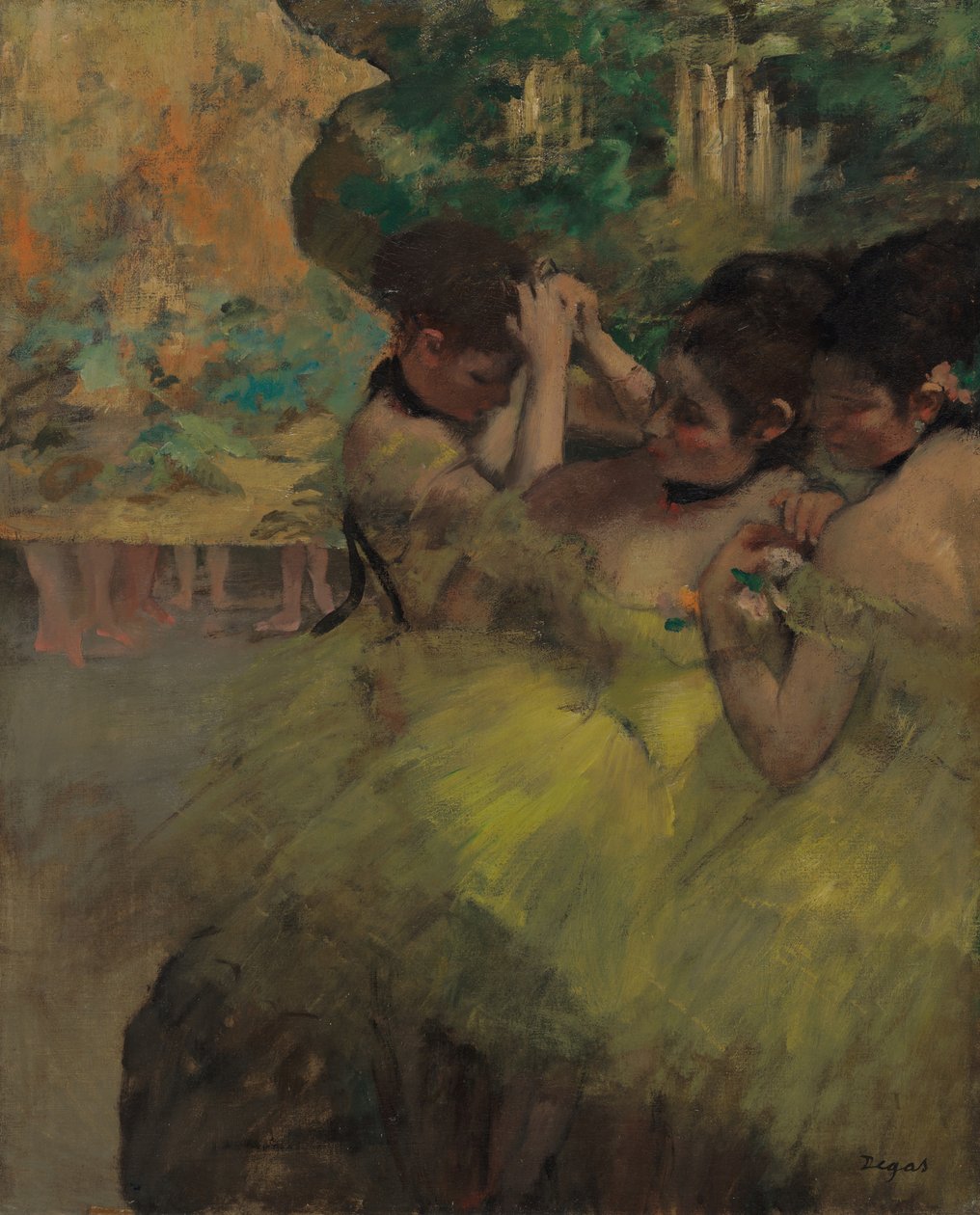 Keltaiset tanssijat siivissä, 187476. tekijältä Edgar Degas