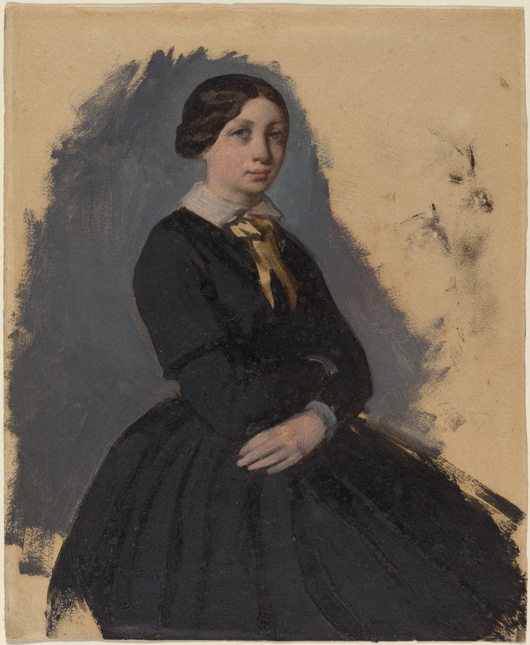 Nuori nainen mustassa tekijältä Edgar Degas