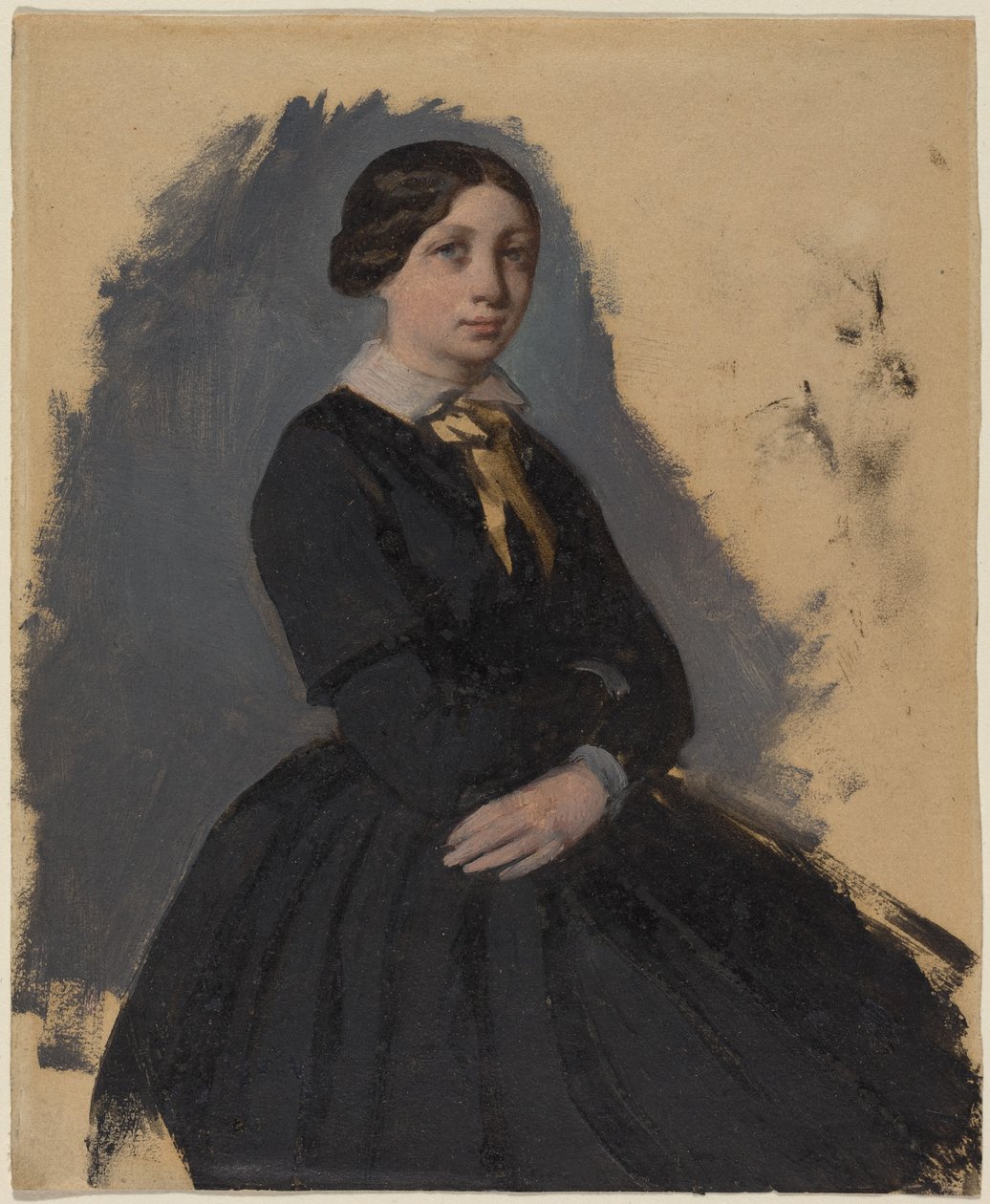Nuori nainen mustissa tekijältä Edgar Degas