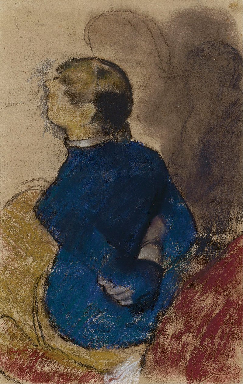 Nuori nainen sinisissä tekijältä Edgar Degas