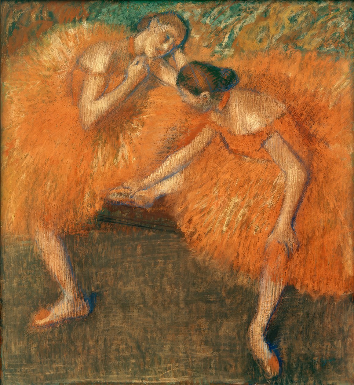 Zwei Tänzerinnen tekijältä Edgar Degas
