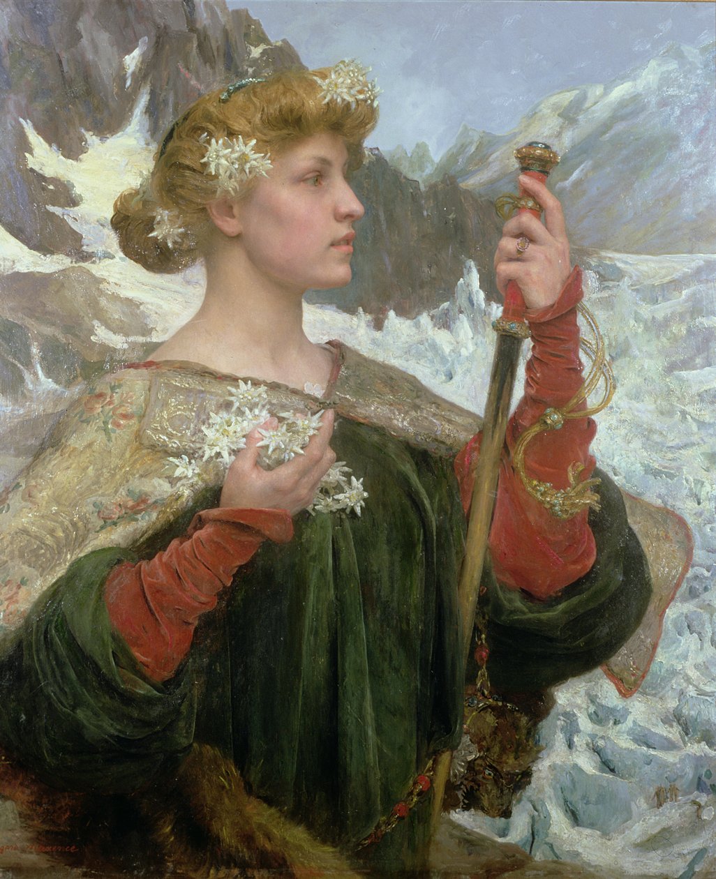 Edelweiss (öljy paneelille) tekijältä Edgar Maxence