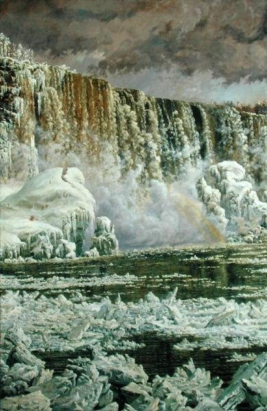 Niagaran putoukset talvella tekijältä Edgar Spier Cameron