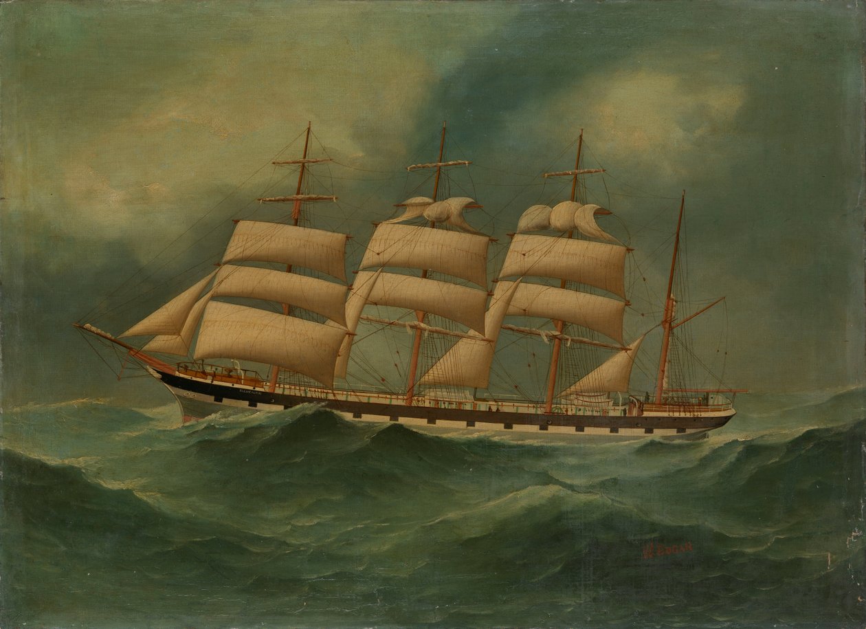 Laiva Glencairn, 20. vuosisata (öljymaalaus) tekijältä Edgar William