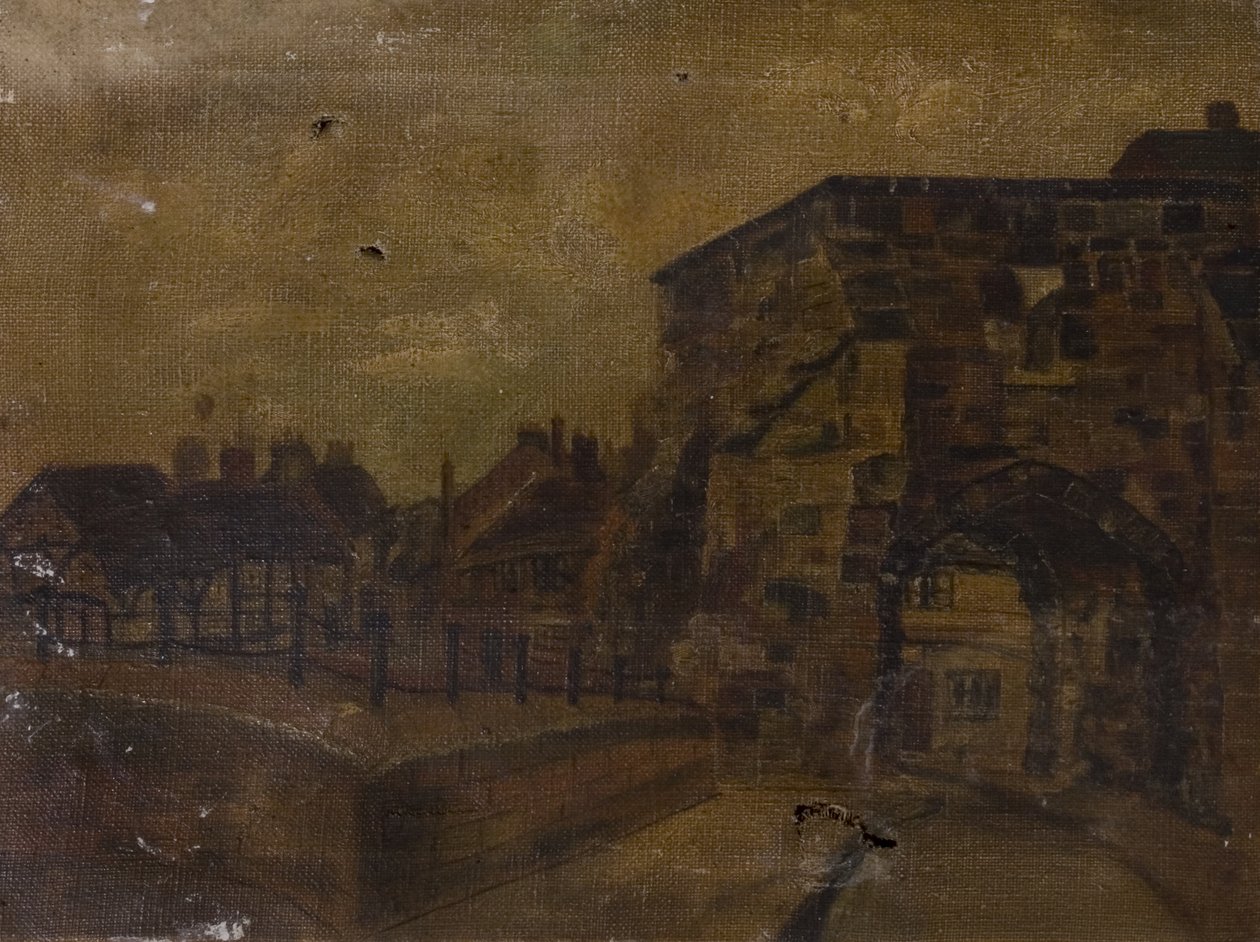 Cook Street Gaten ympärillä, Coventryssa, noin 1900 tekijältä Edith Elsegood Burrows