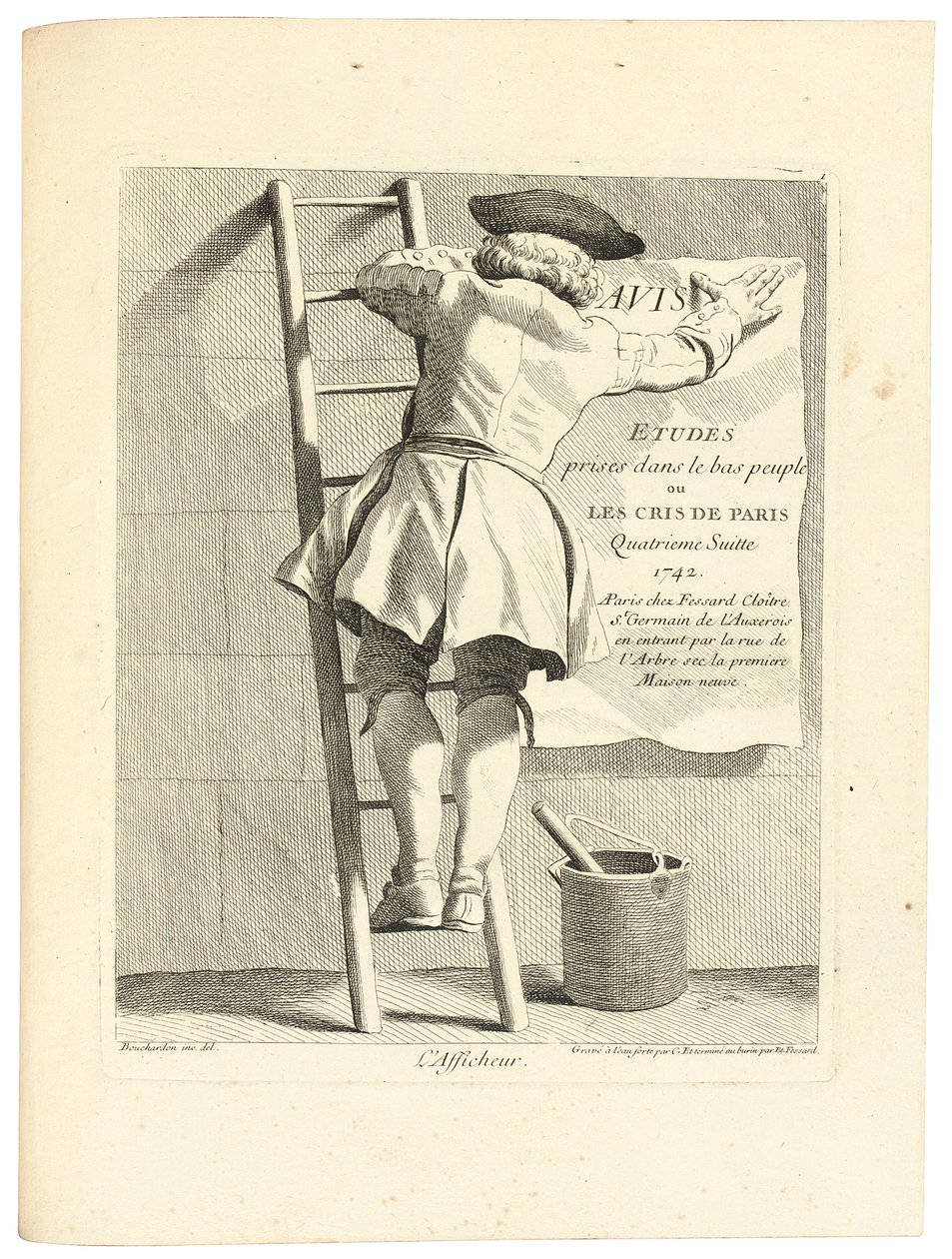Juliste, noin 1737-1746 tekijältä Edmé Bouchardon