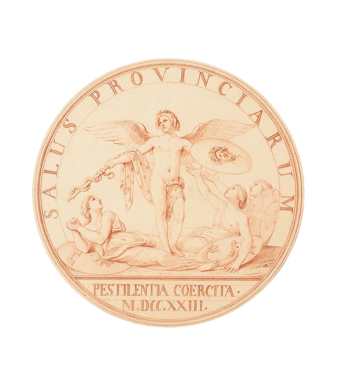 Marseillen rutto, 1723 tekijältä Edmé Bouchardon